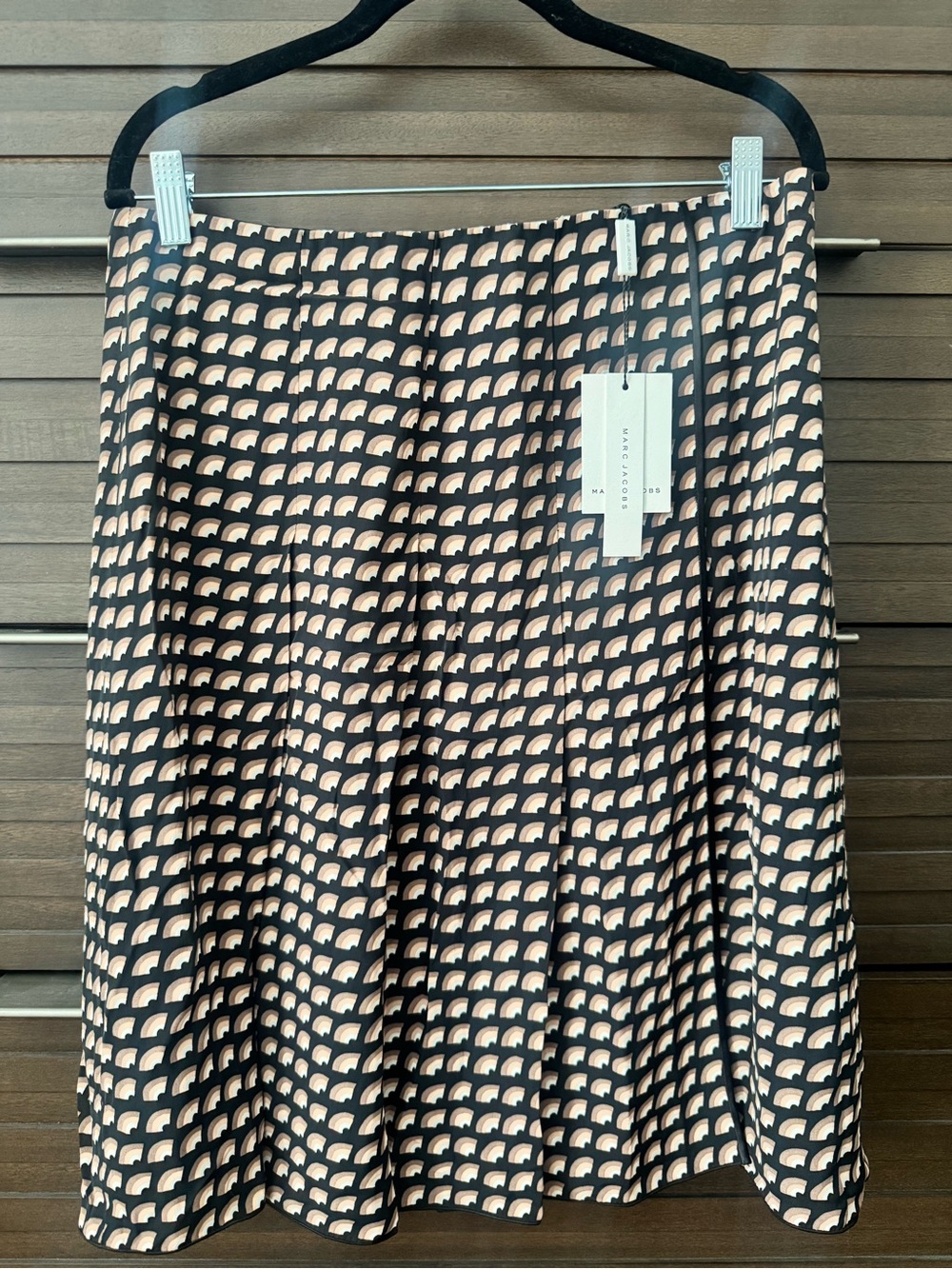 Marc Jacobs NWT Pleated Print Midi Skirt Size 4